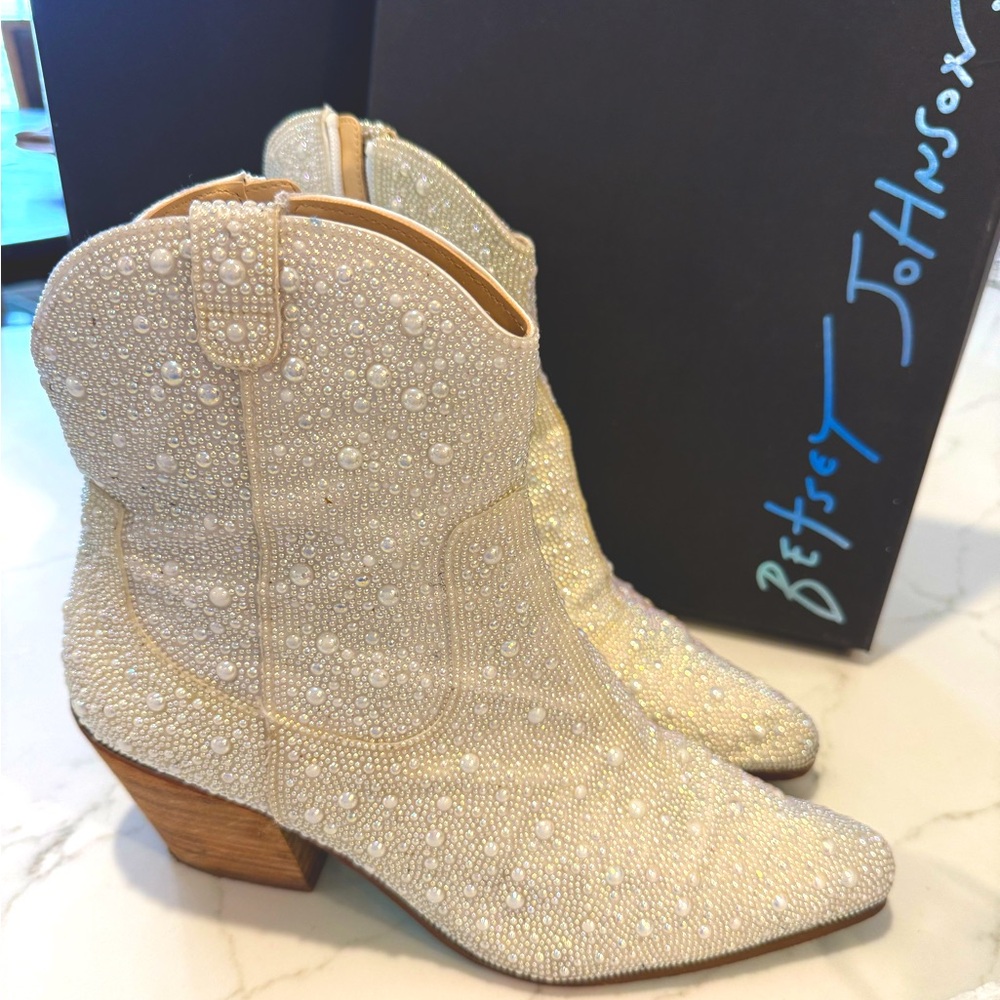 Betsy Johnson Pearl Boots